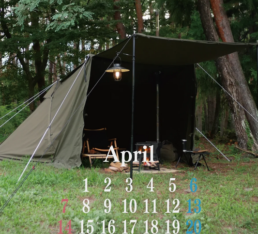 4月のカレンダー付 スマホ用 壁紙 配布中！【毎月恒例企画🦊】