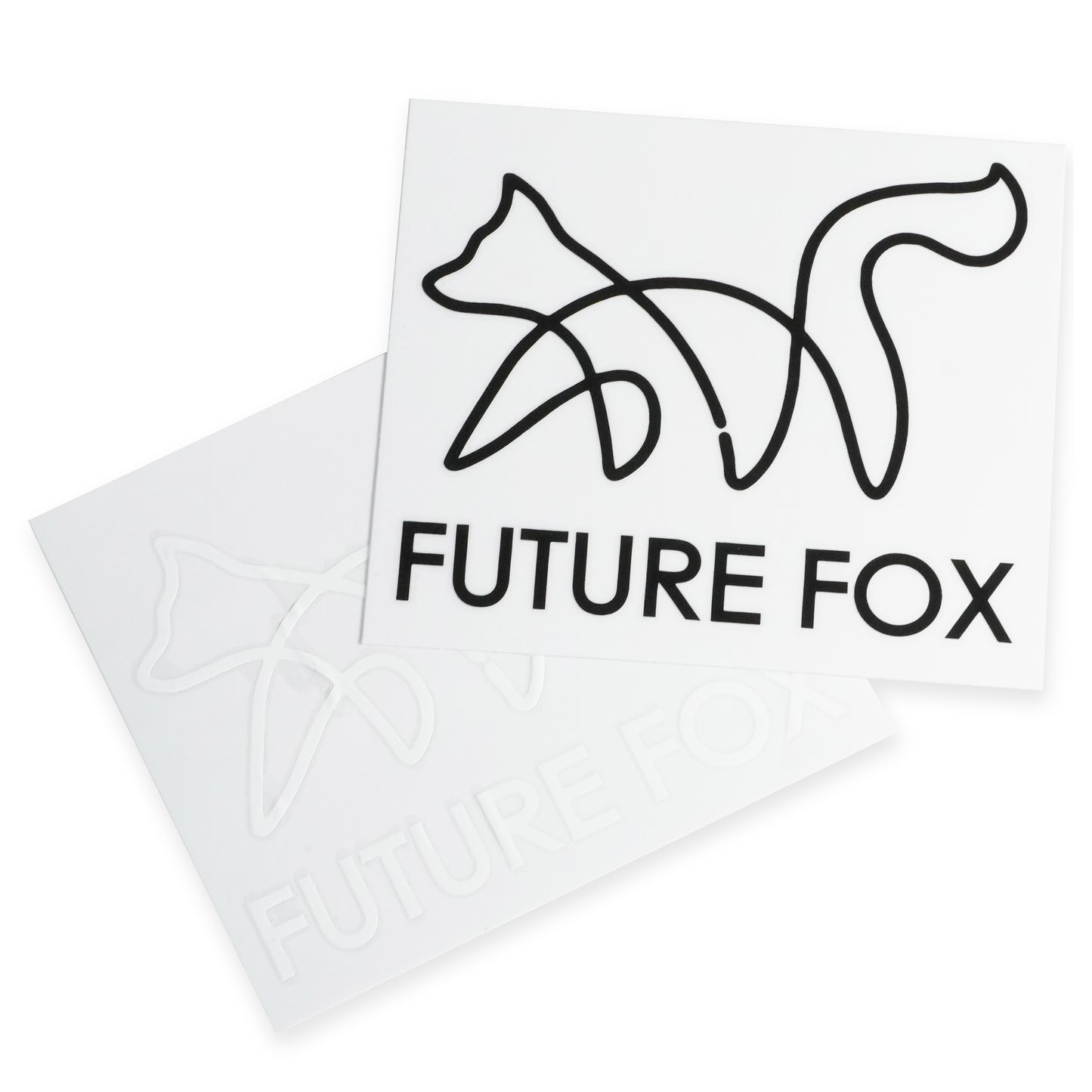FUTURE FOX ロゴ ステッカー カッティングシート 白黒2枚セット【翌営業日発送】
