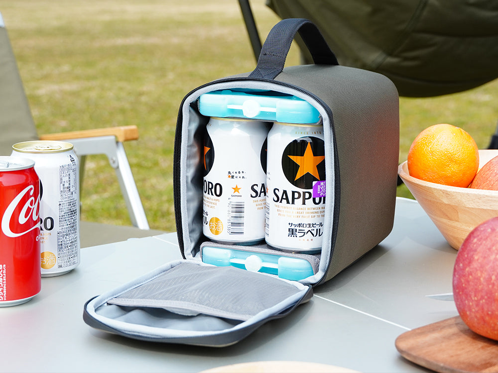 缶ビールクーラー ソフトクーラーバッグ 保冷剤2個セット｜FUTURE FOX