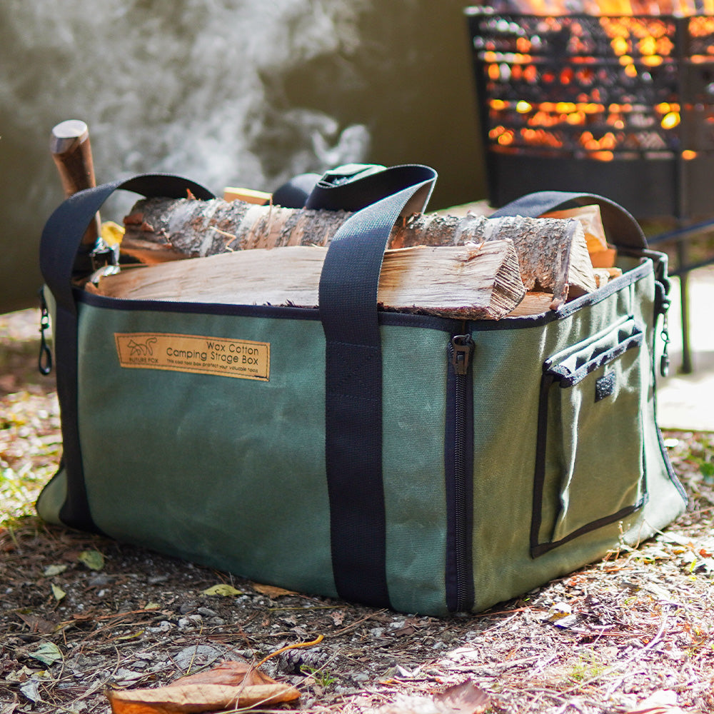 薪バッグ ワックスキャンバス 容量37L｜FUTURE FOX – FUTURE FOX-OUTDOOR