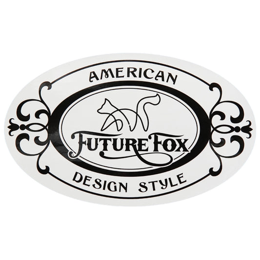 FUTURE FOX ステッカー アメリカンデザイン 19×11cm ホワイト