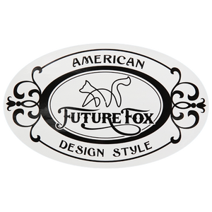 FUTURE FOX ステッカー アメリカンデザイン 19×11cm ホワイト
