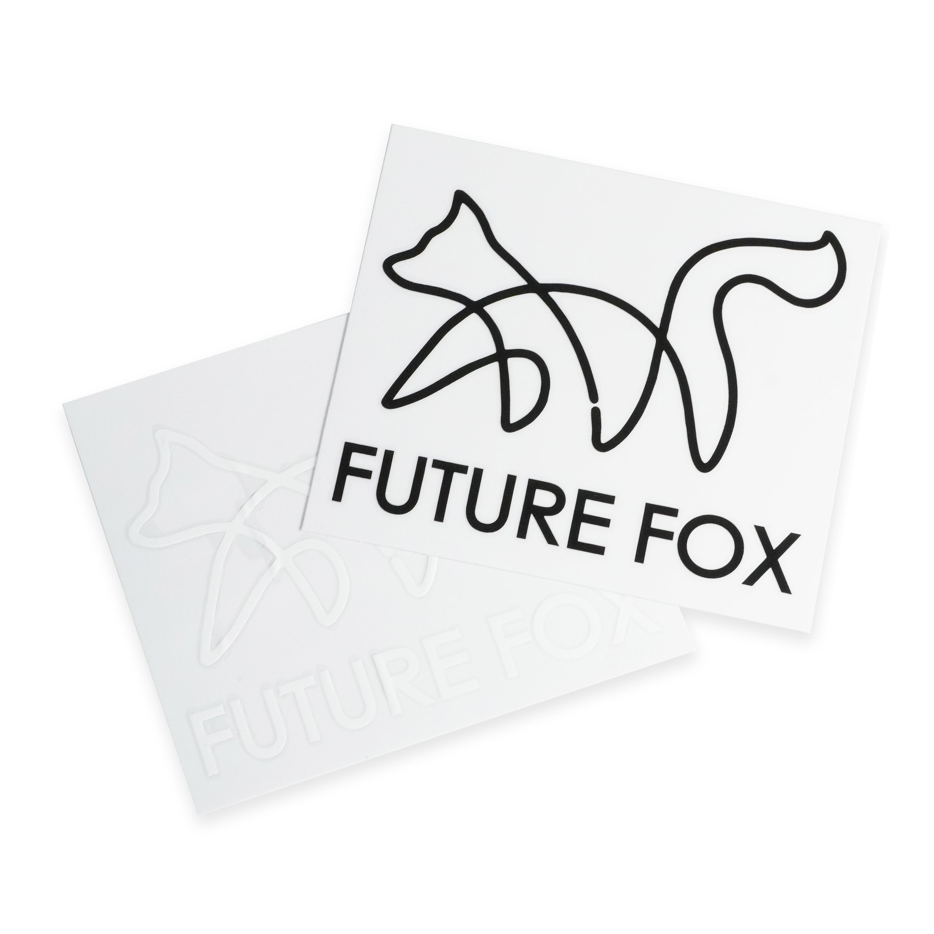 ロゴ ステッカー カッティングシート 白黒2枚セット｜FUTURE FOX