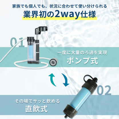 【防災】FUTURE FOX 非常用 携帯浄水器【予約販売：11月下旬から順次発送予定】