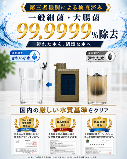【防災】非常用 電動浄水器 【翌営業日発送】