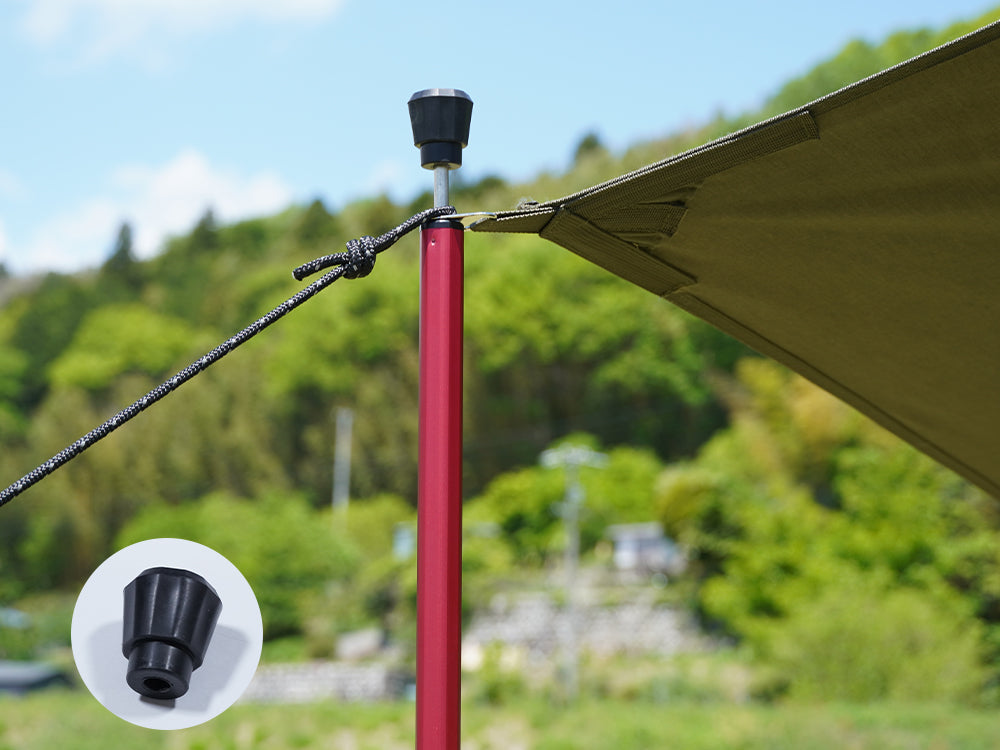 BCA 伸縮式　ポール　オレンジ/黒 BCA 伸縮式 ポール オレンジ/黒