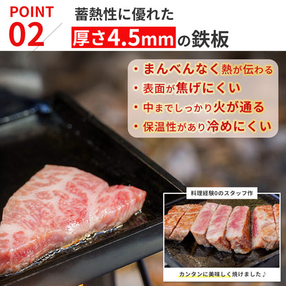 鐵質鑲邊板，厚度 4.5 毫米，尺寸 17x17x2 厘米，重量 1.3 公斤 [預購：預計 1 月中旬開始發貨] 